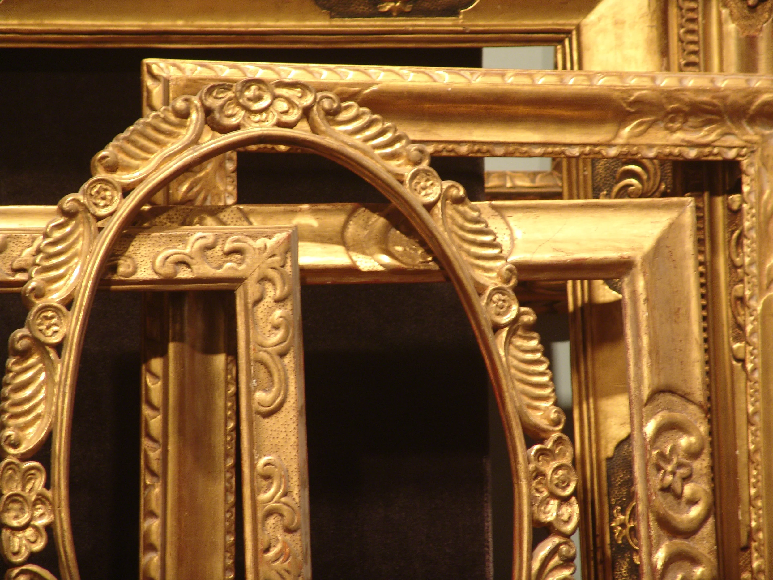 A selection of Prendergast frames in the Gill & Lagodich collection.