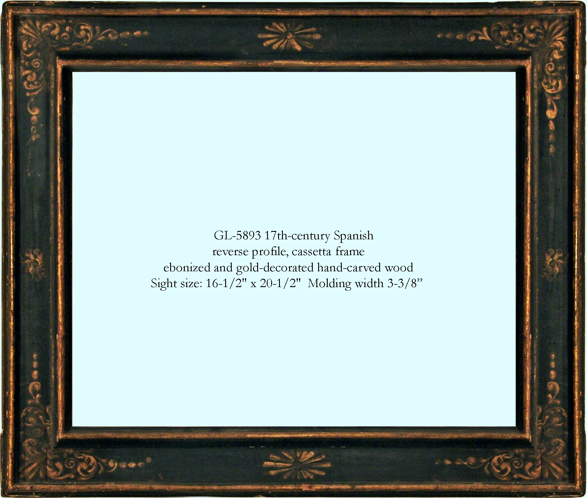 GL-5893 17th-century Spanish cassetta frame
