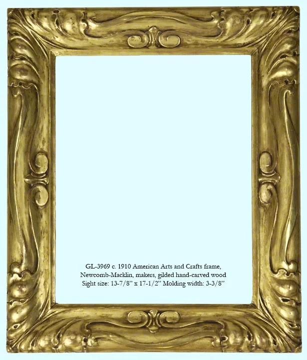   GL-3969 c. 1910 American Arts and Crafts frame, Newcomb-Macklin  