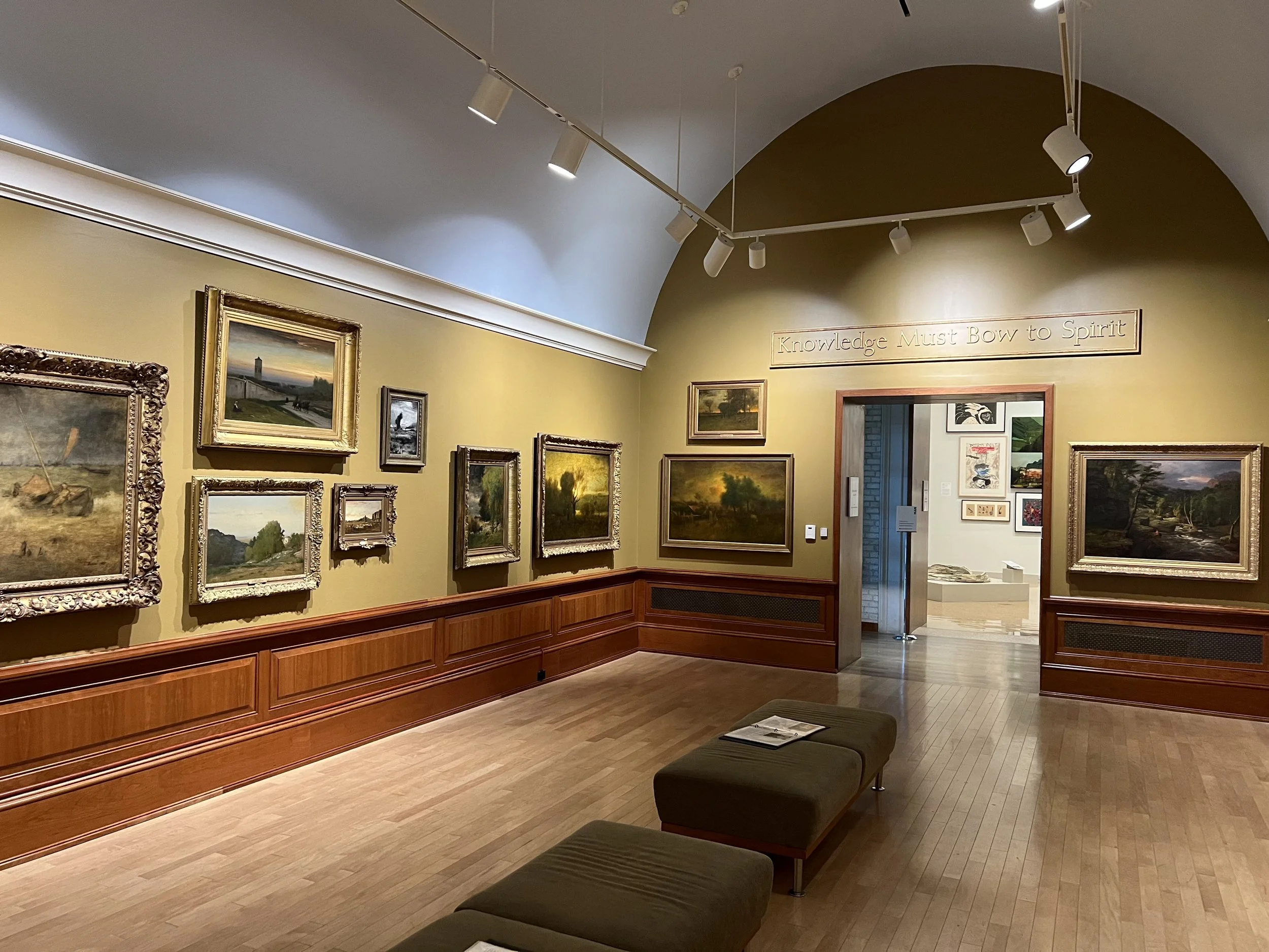  EXHIBITION:   George Inness: Visionary Landscapes–NEW WORKS AND NATIVE VIEWS     MAY 18, 2025 - ONGOING   “This salon-style reinstallation features 19 works by celebrated American landscape artist George Inness (1825–1894). Every important period of