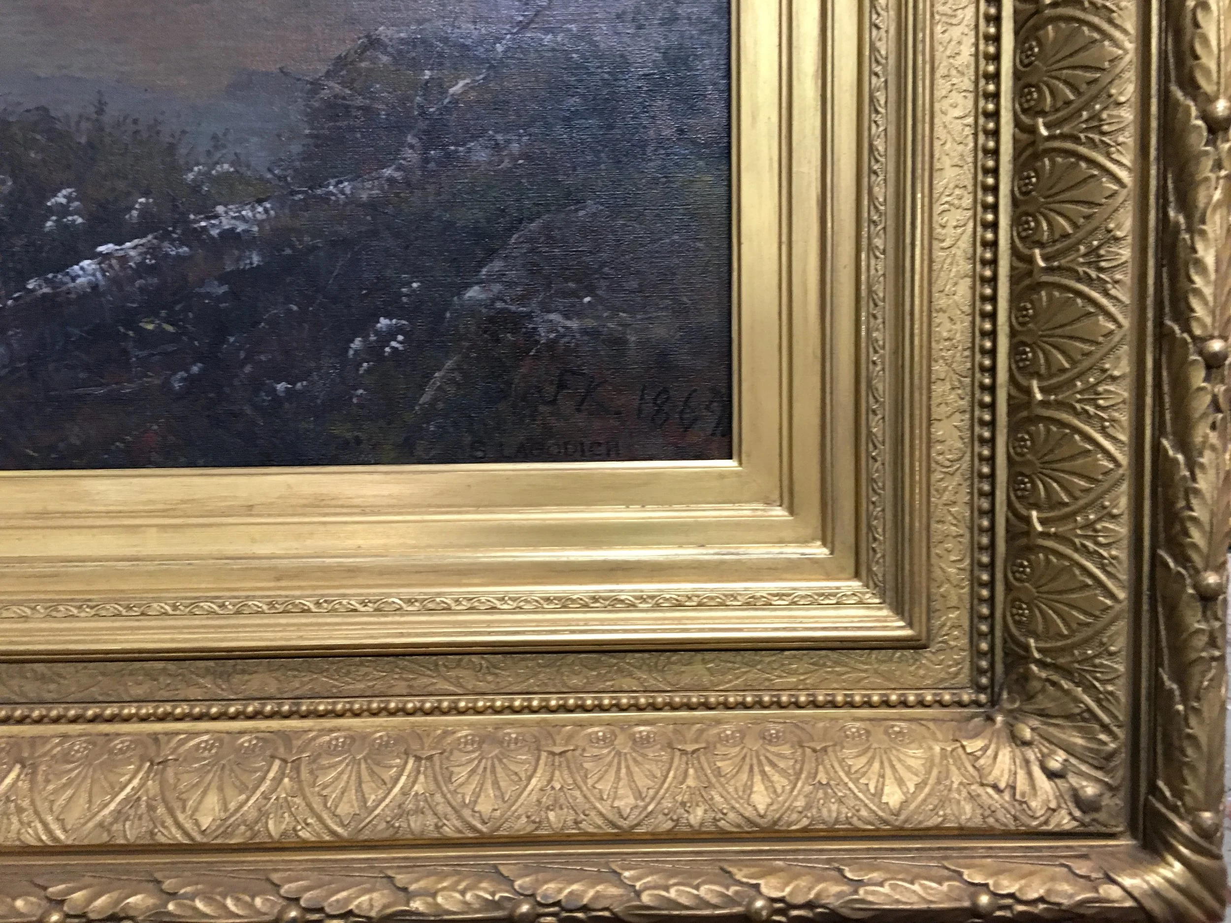 LAGODICH KENSETT LAKE GEORGE GILL LAGODICH FRAME detail.JPG