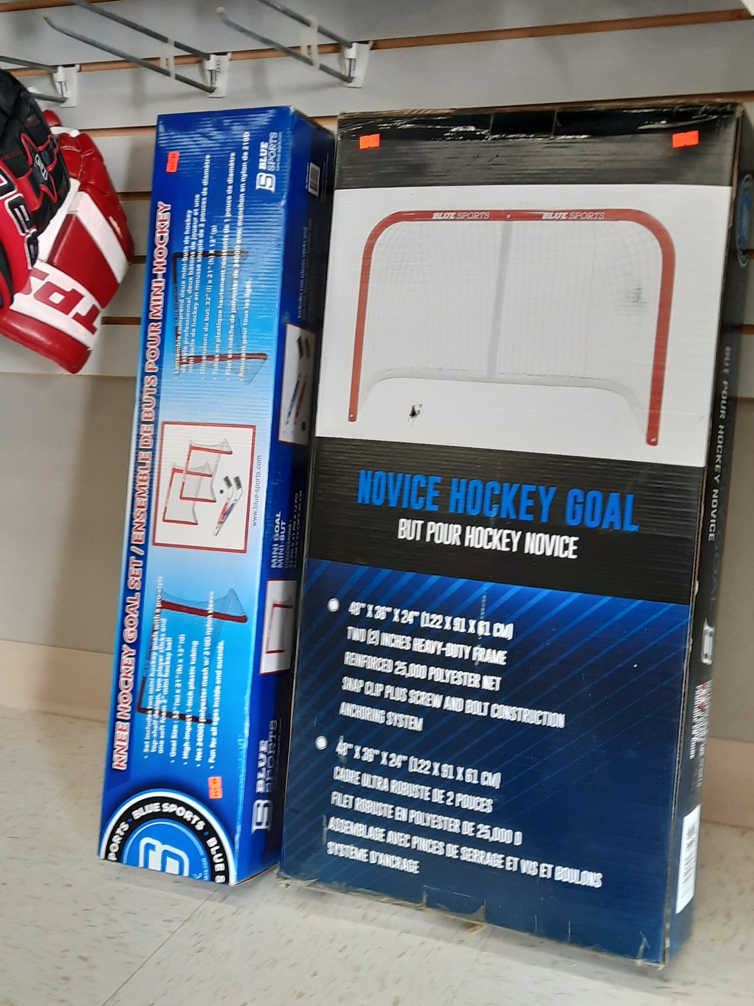 Mini Hockey Goal Set Blue Spots Prince Albert Top Shelf Sports.jpg