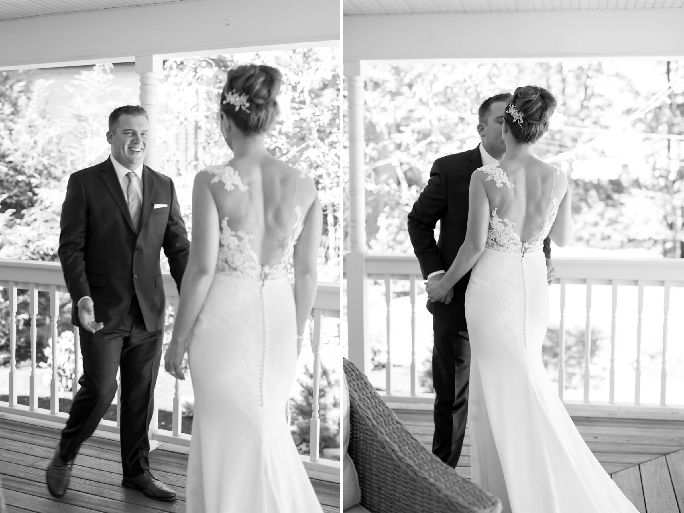 Lauren+AJ- First Look Groom Reaction- DIY Backyard Wedding- New Jersey- Olivia Christina Photo.jpg