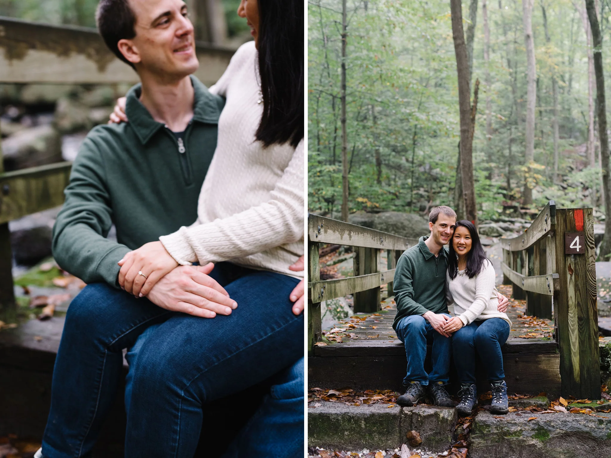 HacklebarneyStatePark-Hiking Engagement Session- Forest Bridge- Olivia Christina Photo.jpg