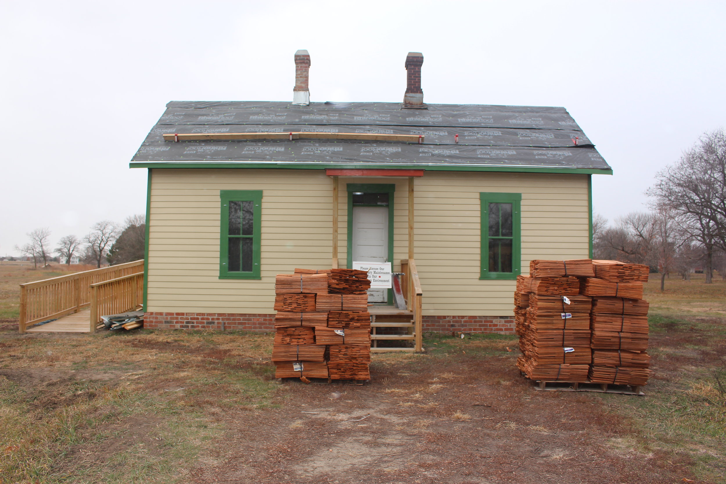 Roof Work Begins