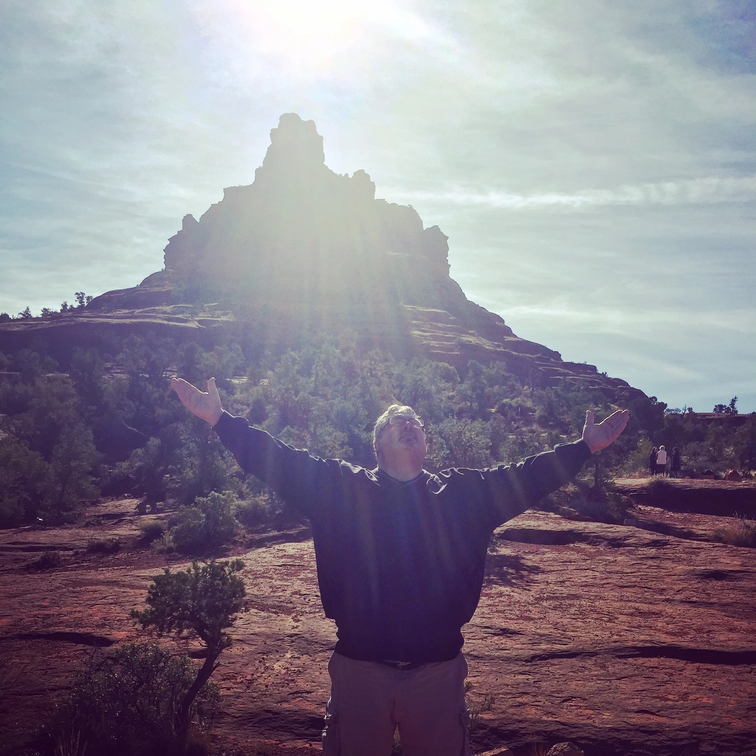 MY FATHER-IN-LAW ENJOYING THE RAYS | SEDONA, AZ