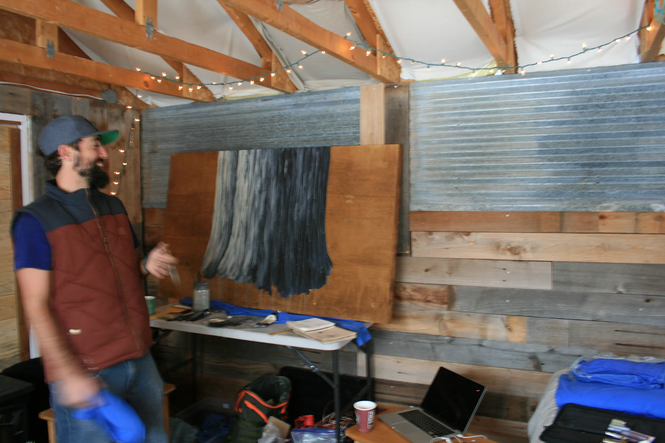 Working on The Crosscut Sawyers in The Shed. | Laporte, CO