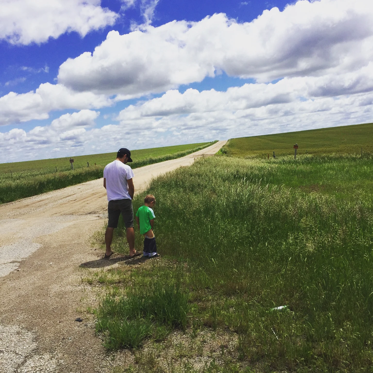 Ivan's first roadside potty | Middle of Nowhere, KS