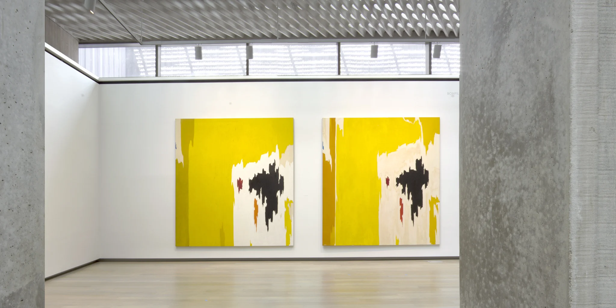 {L} Clyfford Still | PH-225 | Oil on Canvas | 115 x 104.75 in. | 1956 {R} Clyfford Still | PH-1074| Oil on Canvas | 117 x 108 in. | 1956-9 | ©City & County of Denver