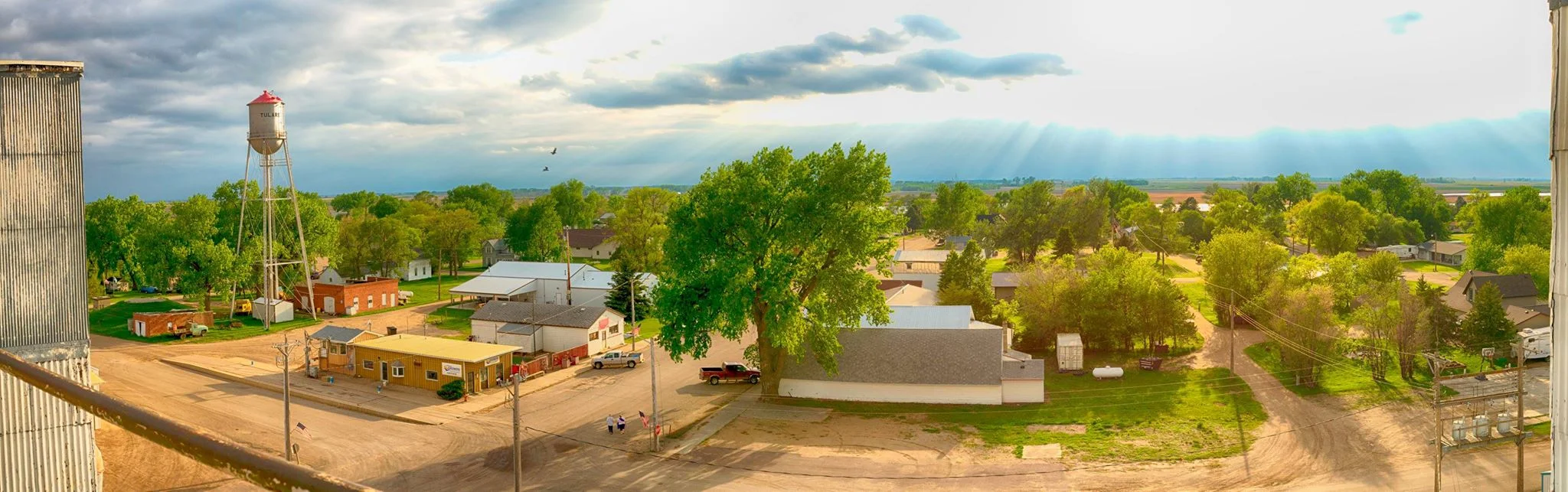 The entire town of Tulare, SD all in one frame. My hometown and a little chunk of Midwest heaven.