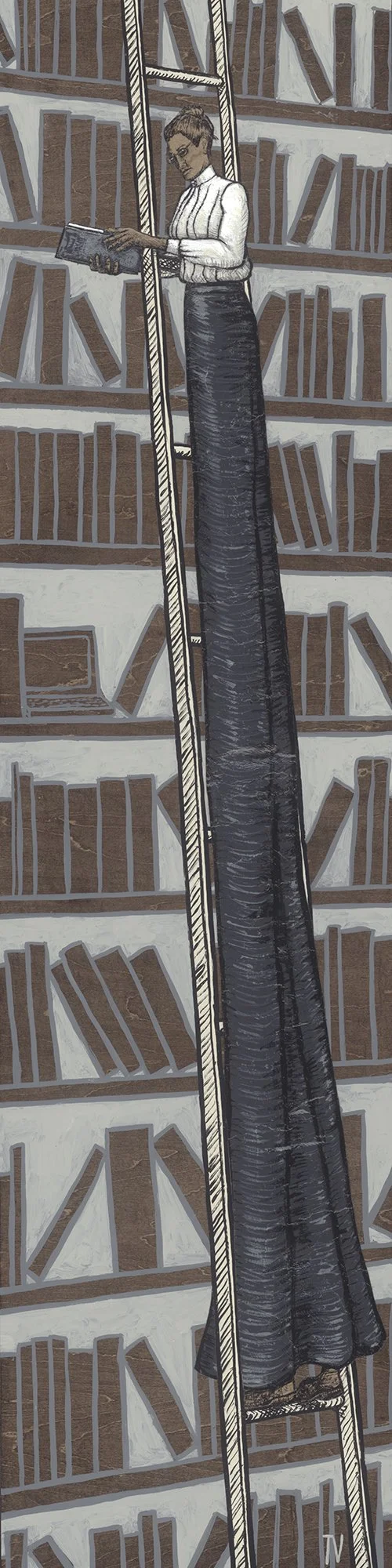 painting of the librarian vi by tyler voorhees.jpg