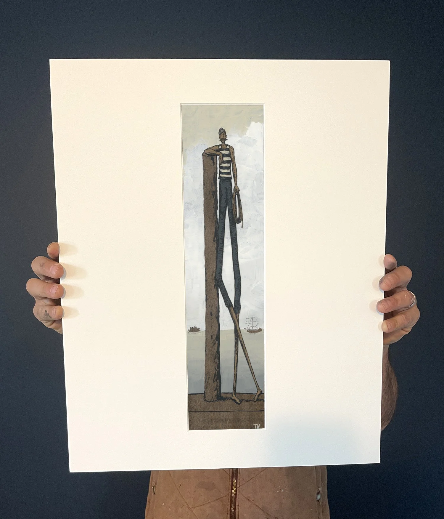 matted print of the sailor.jpg