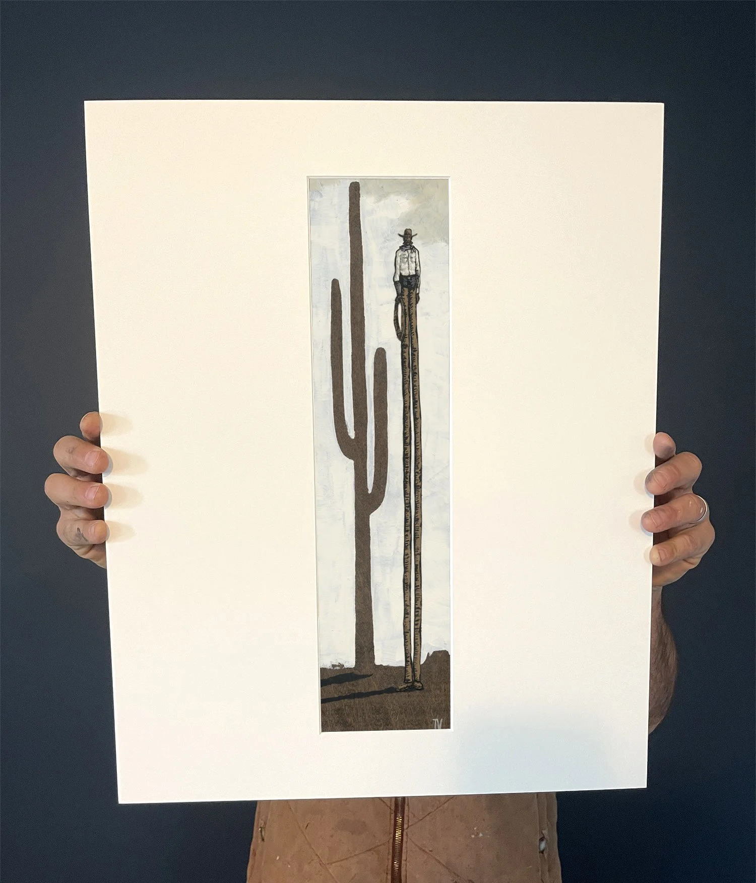 matted print of the cowboy vii.jpg
