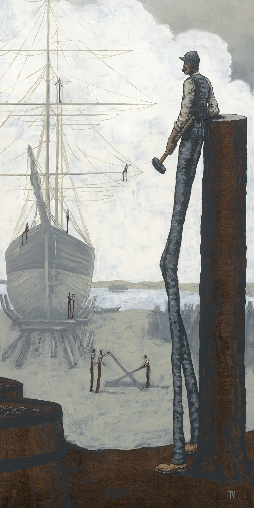 The Shipbuilders III painting by Tyler Voorhees.jpg