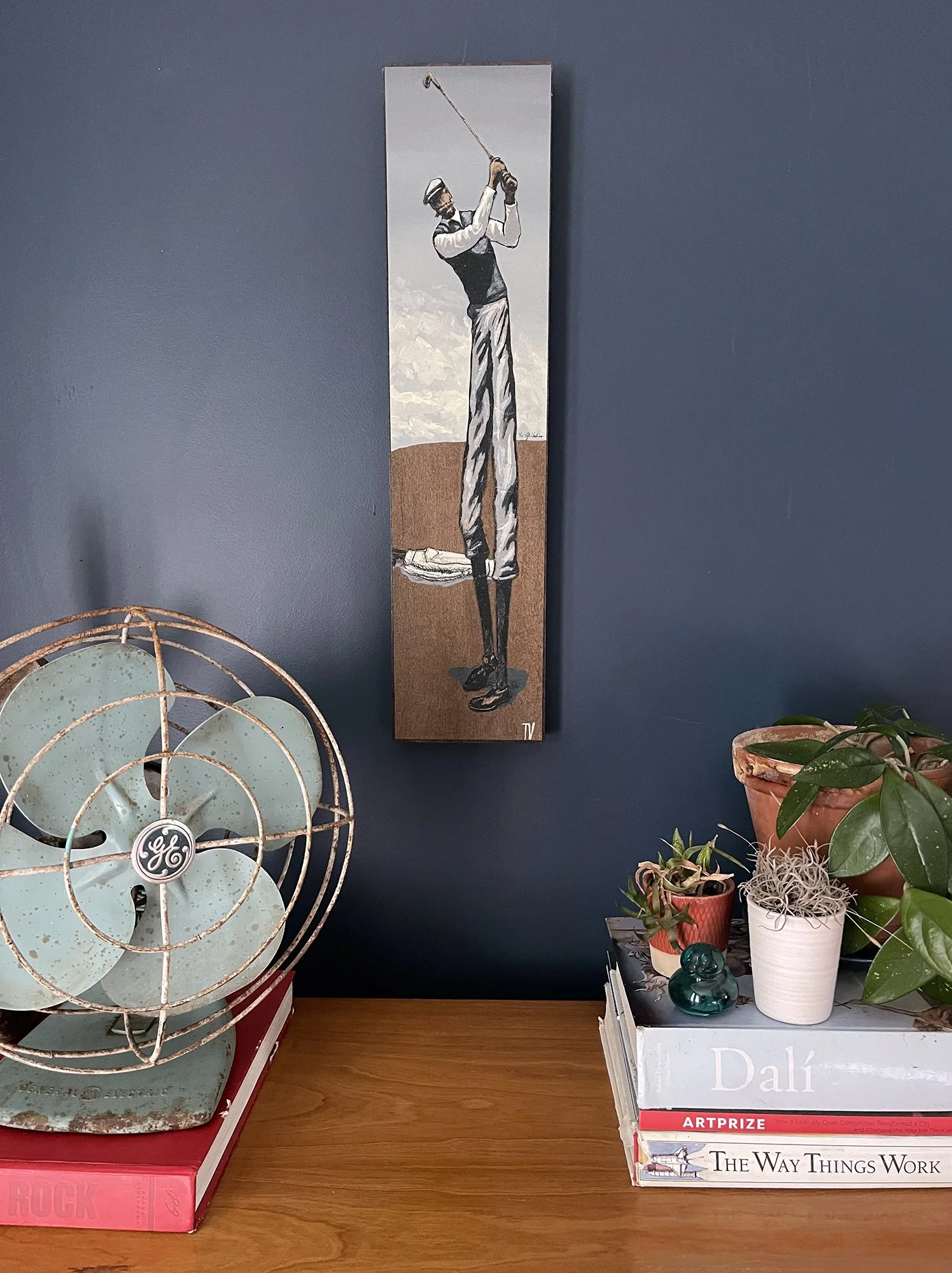 close view of the golfer iv panel print.jpg