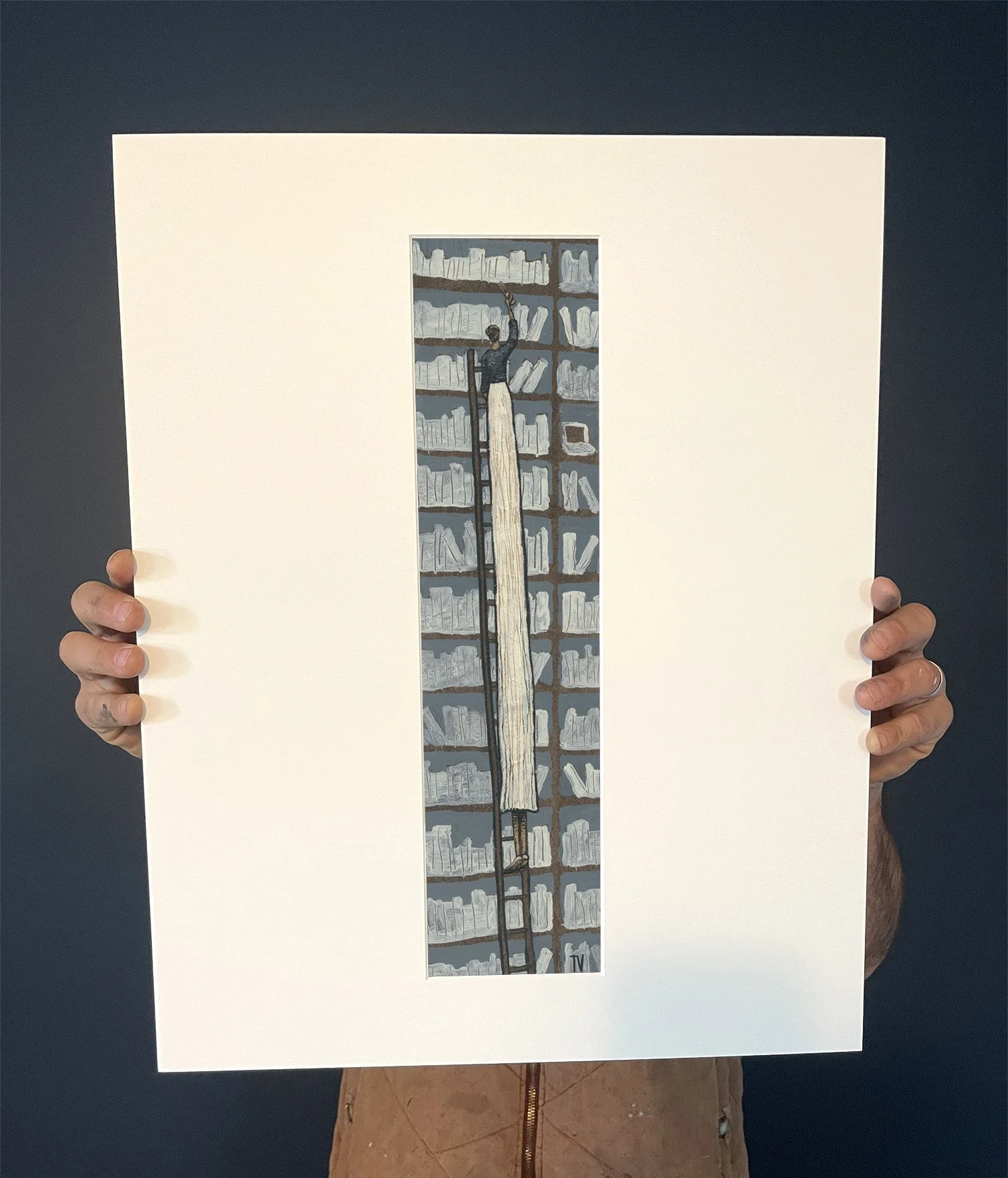 matted print of the librarian iii.jpg