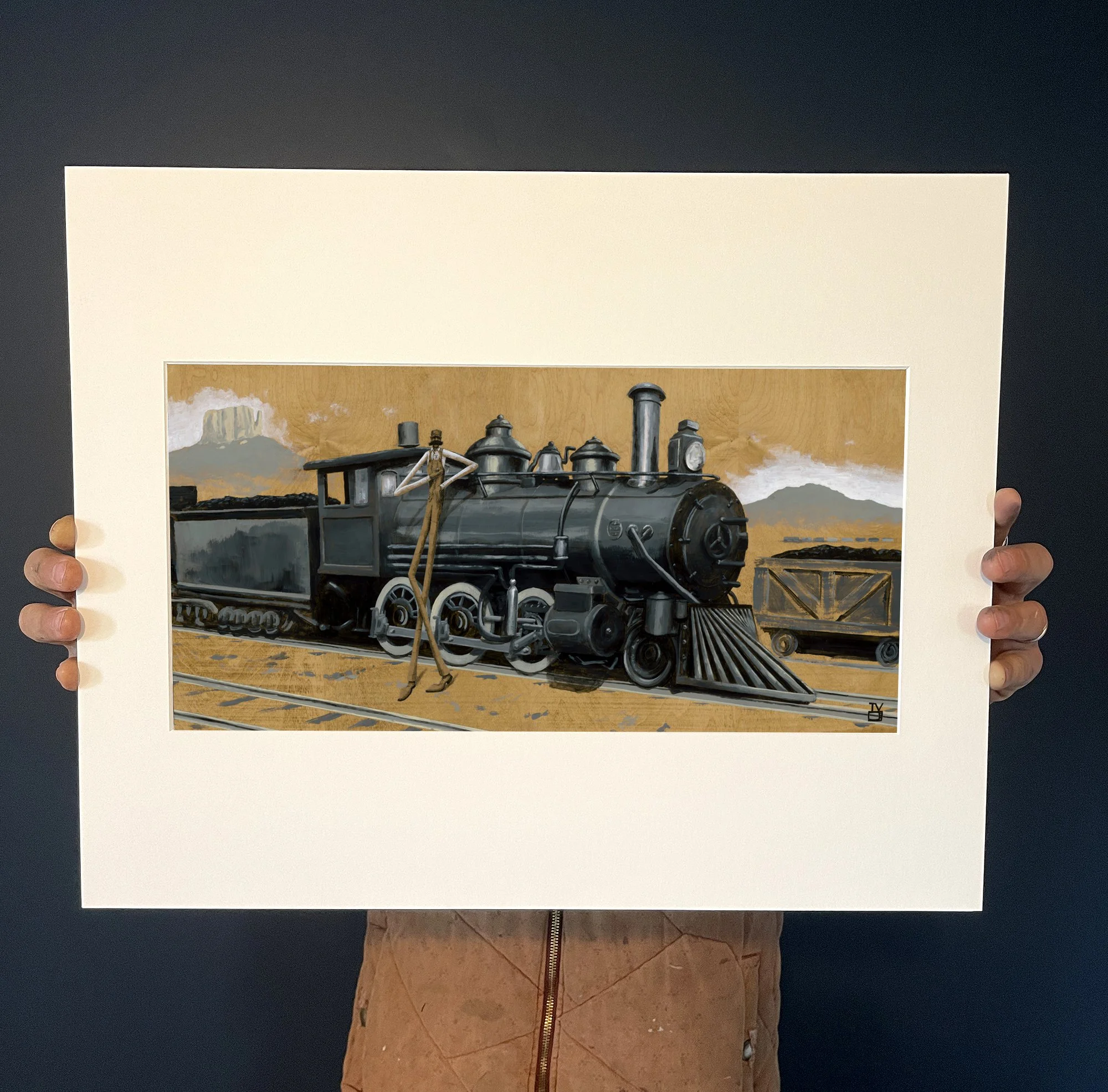 matted print of the engineer.jpg