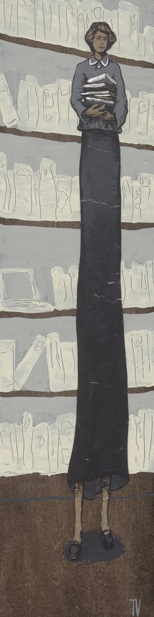 painting of the librarian vii by tyler voorhees.jpg