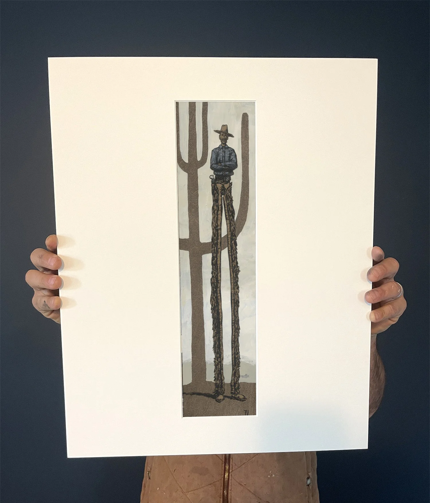 the cowboy ix matted print.jpg