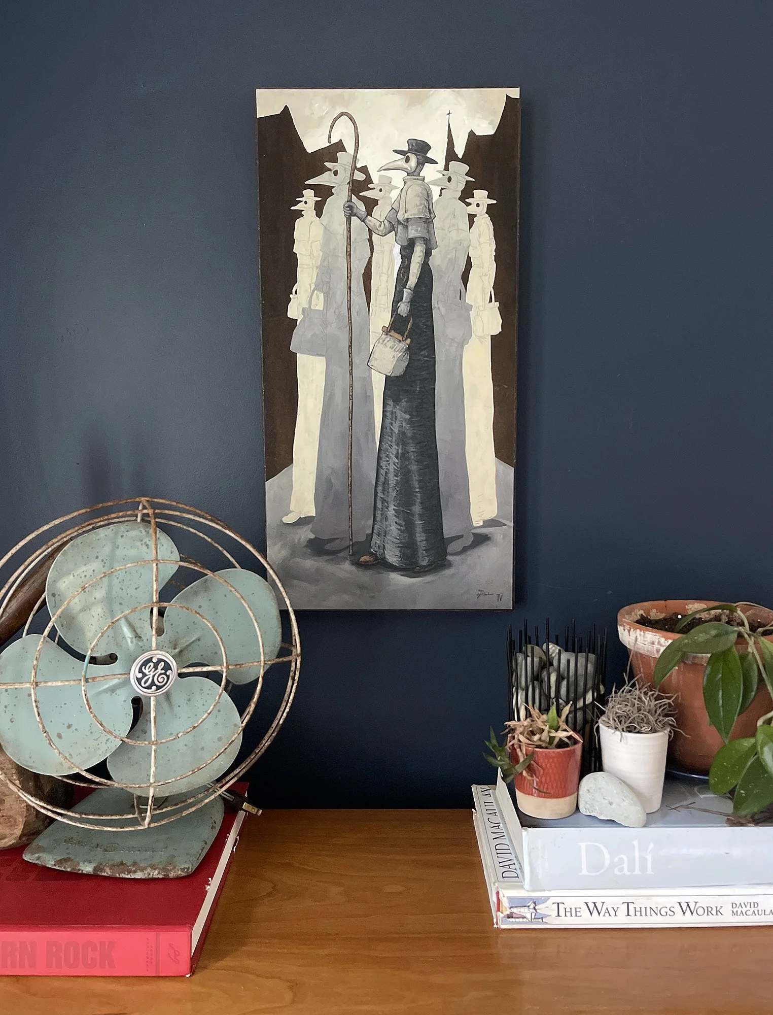 close view of the plague doctors panel print.jpg