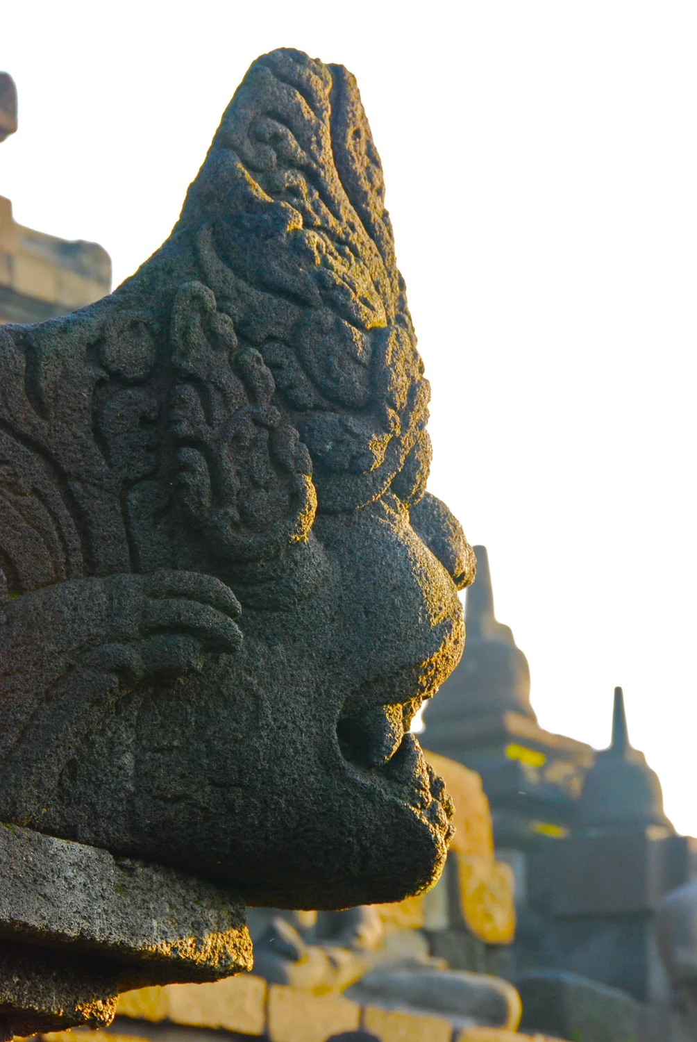 7. Buddhist Lion at Sunrise, Borobudor, Java, Indonesia.jpg
