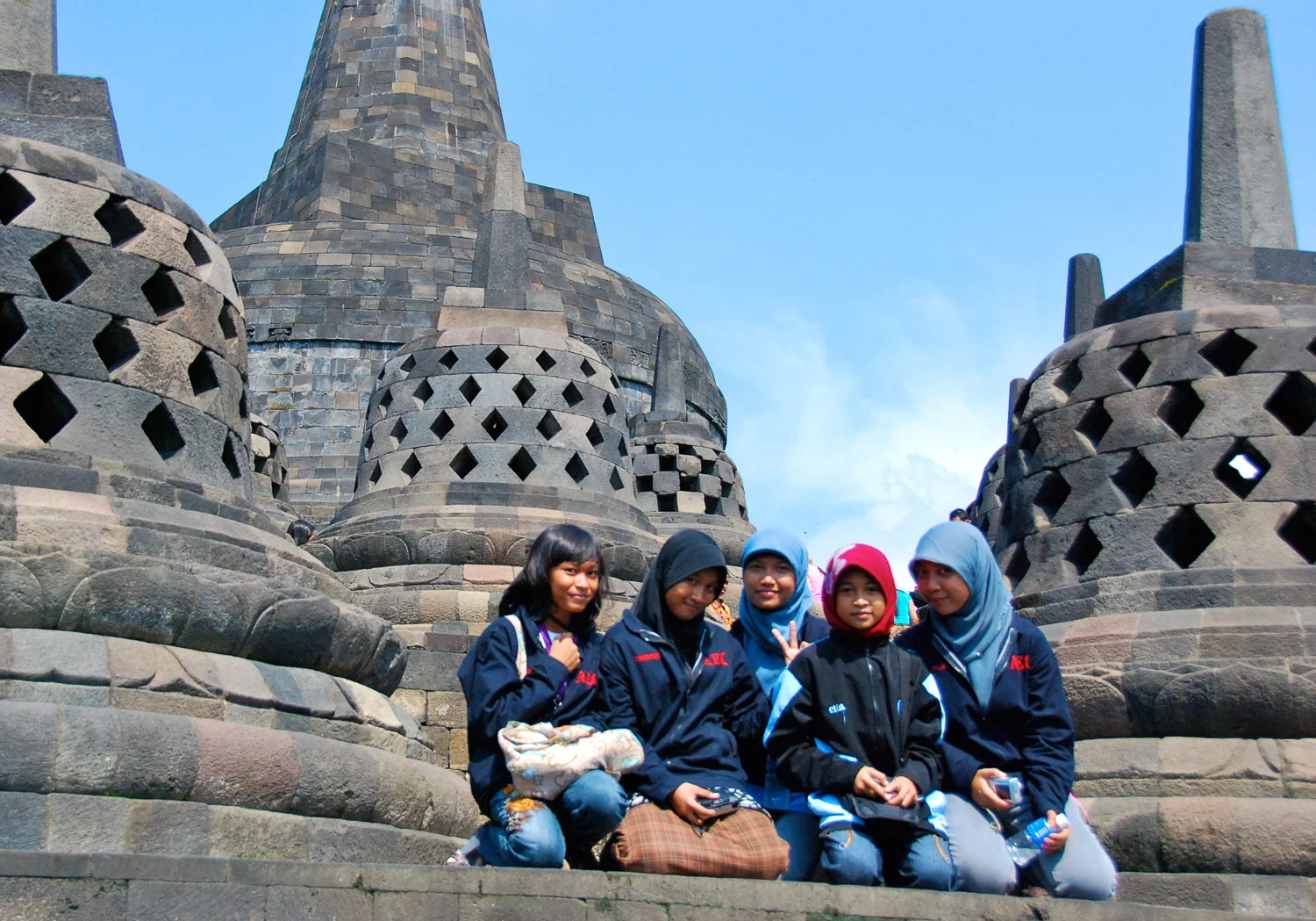 18. Muslim teens, Borobudur, Java.jpg