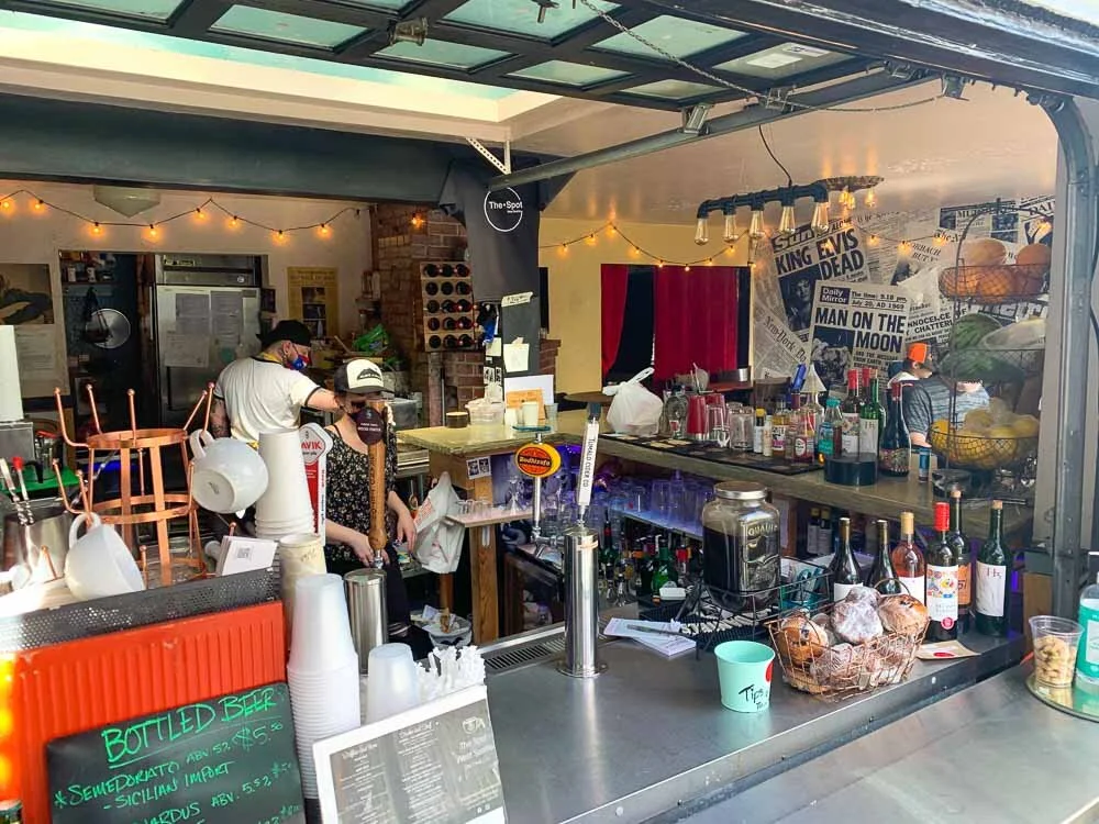 The Garage Door Window at The Spot