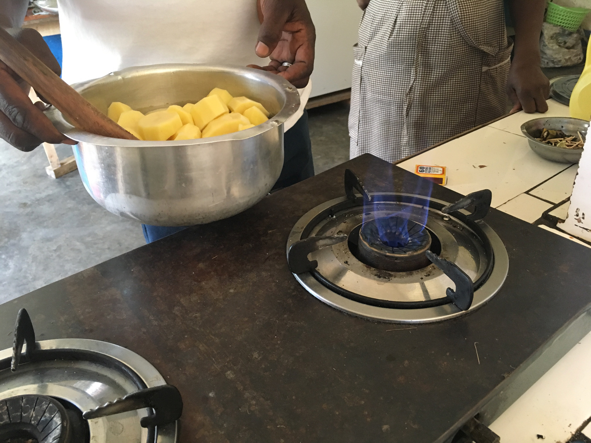 Cooking with biogas