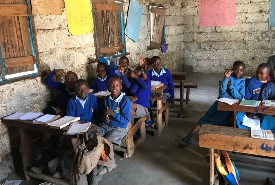 Students at Ndabibi Central Primary School