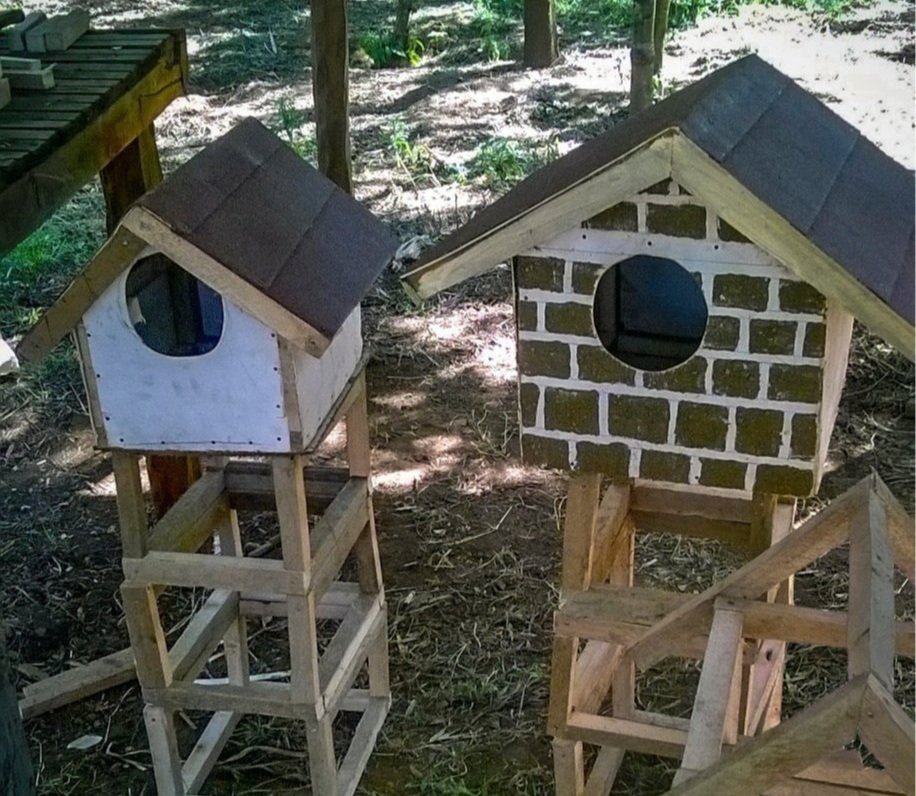 Learners build bird houses for owls