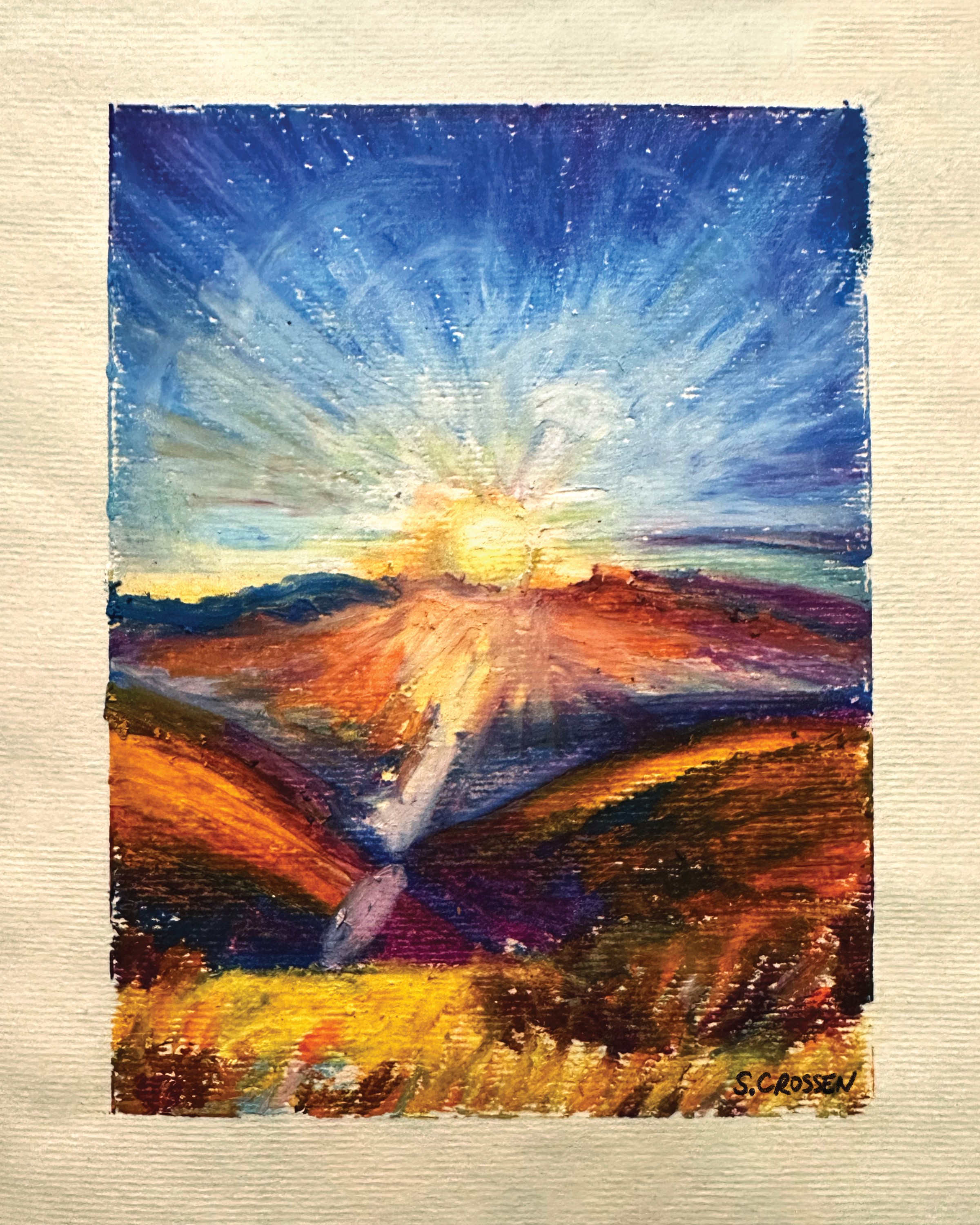 Sunset at Joshua Tree 8"x10"