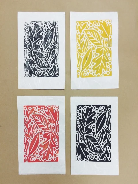 My first linocut prints!