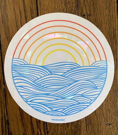 Sunset/Sunrise Sun Catcher Decal — The Lovely Forest