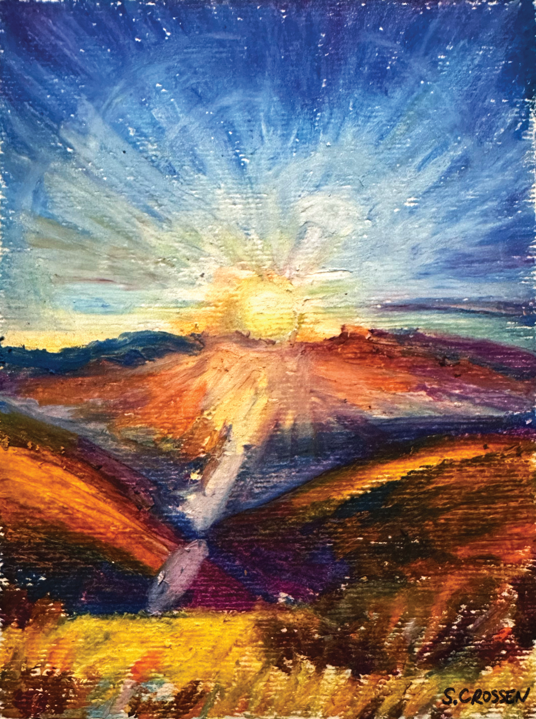 Sunset at Joshua Tree 5"x7"