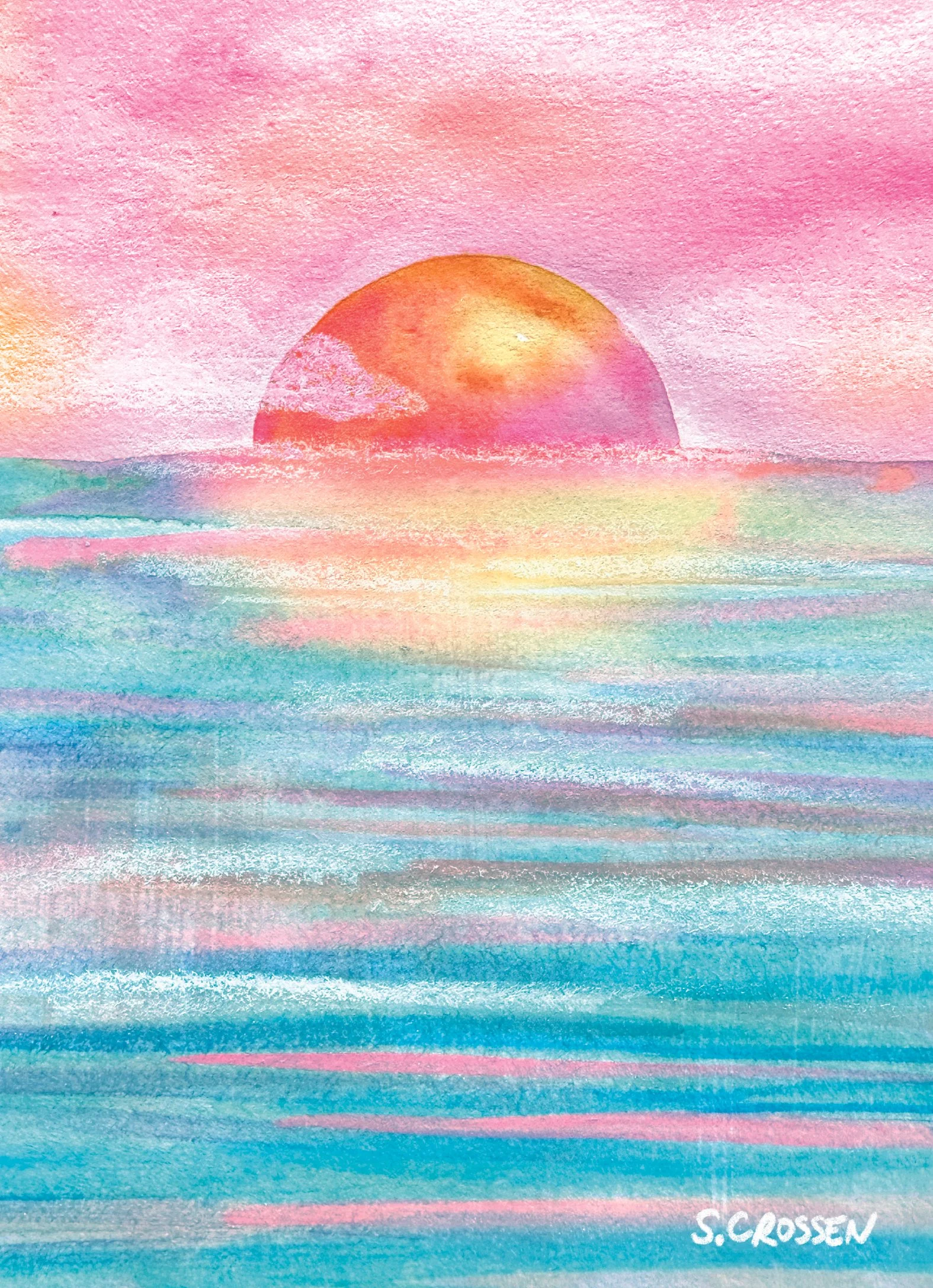New Year's Sun 5"x7"