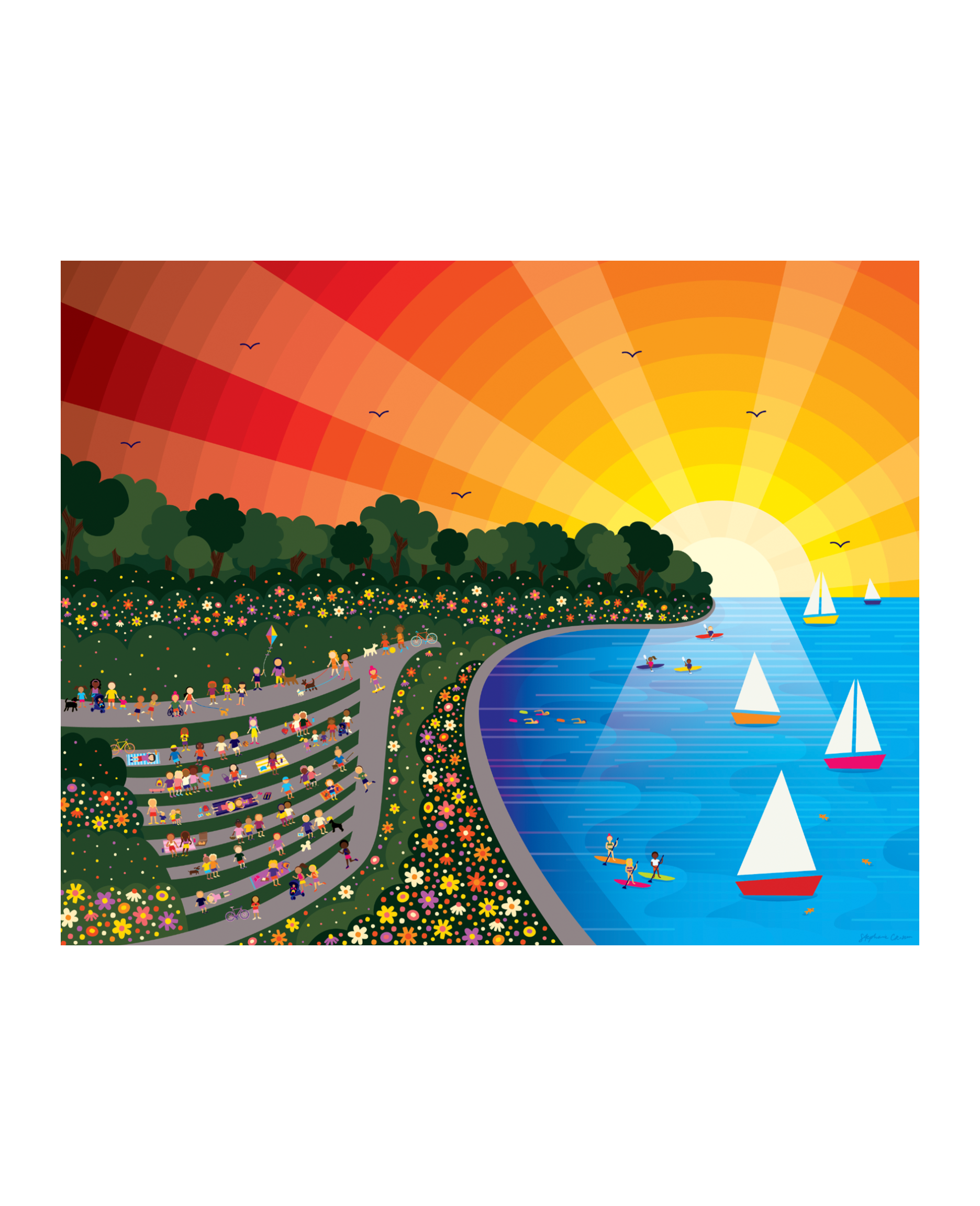 Summer at the Lake 8"x10"
