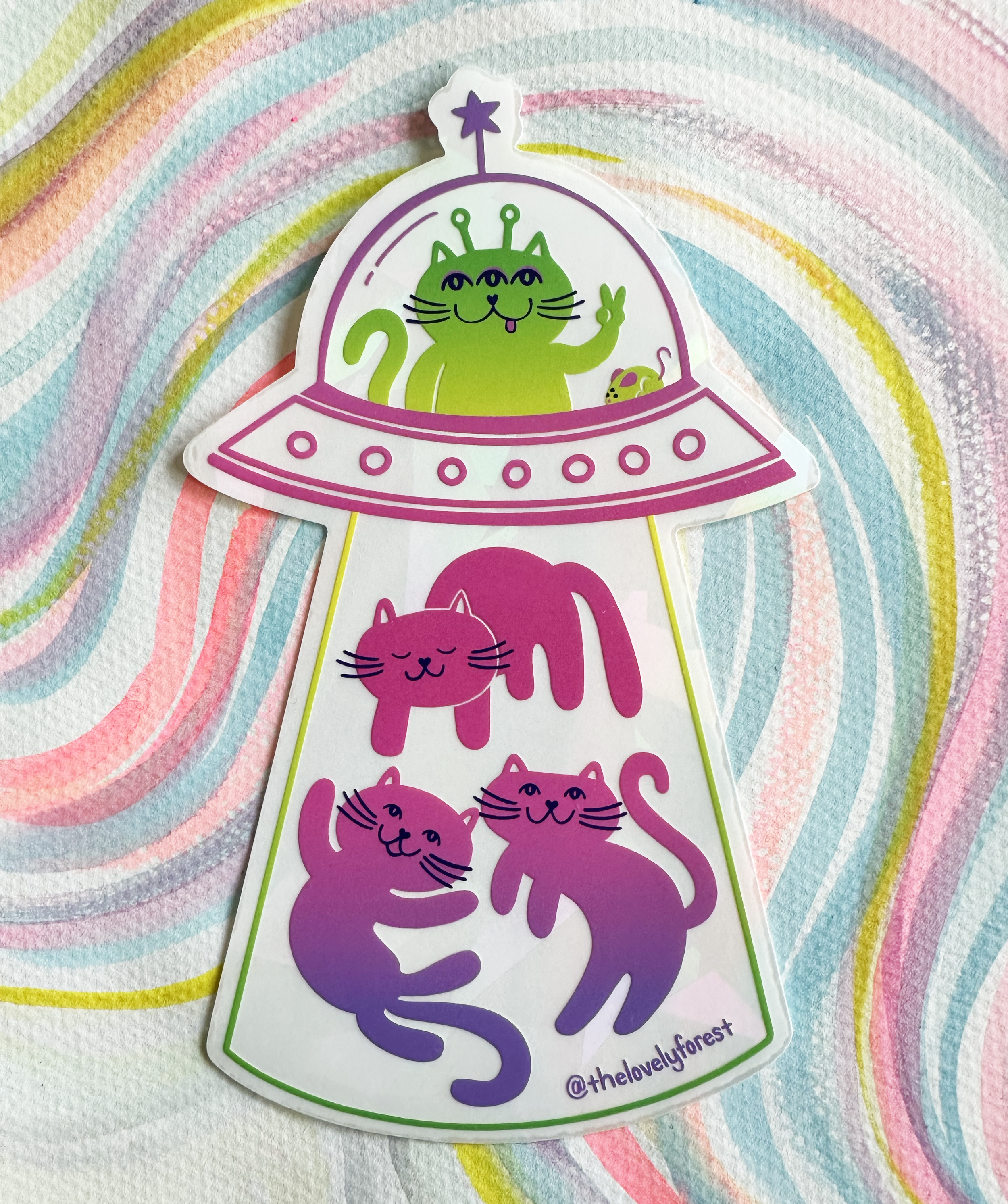 Alien Invasion Sun Catcher Decal (Copy)