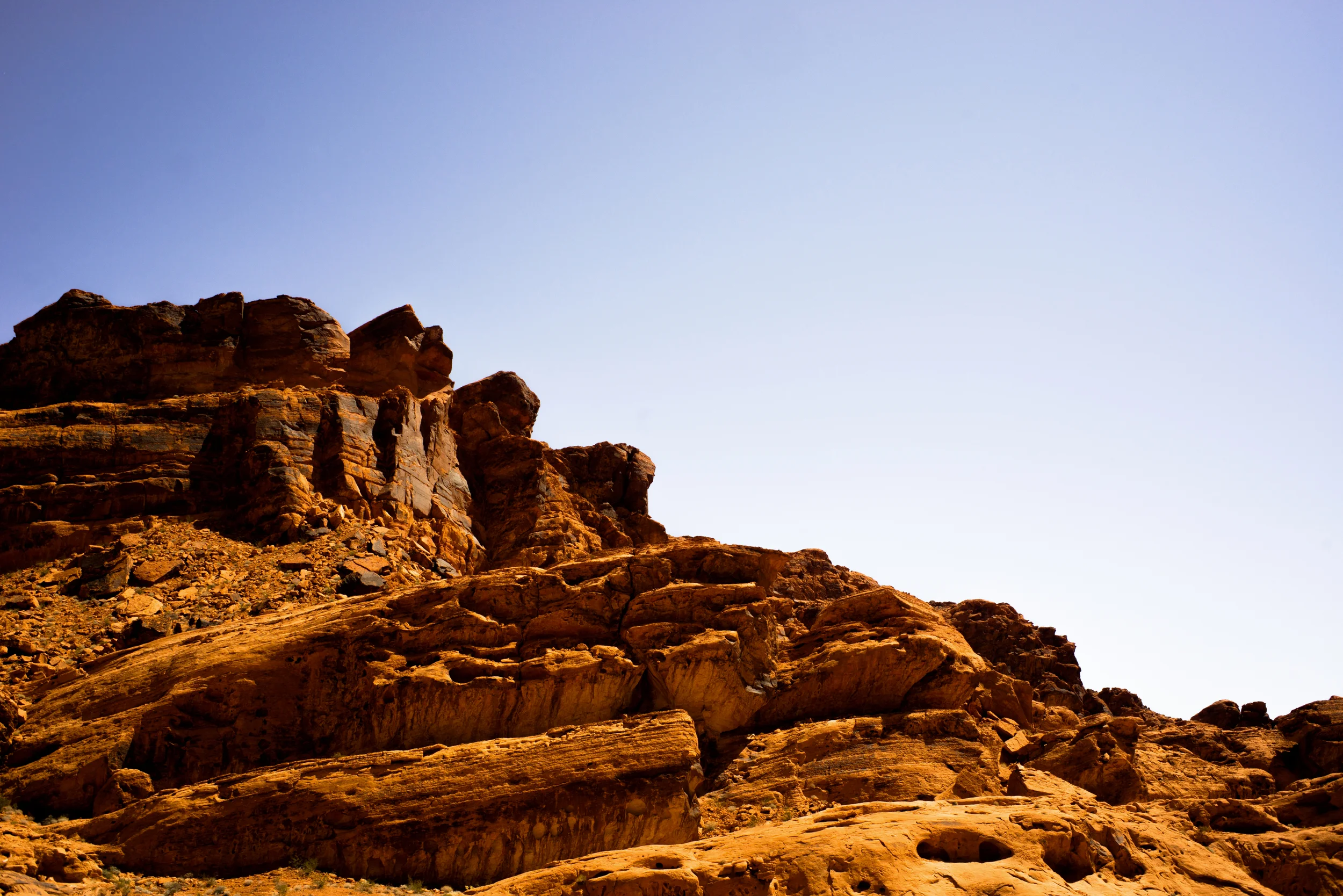 A look at the orange-red rocks near the main visitor center. Photo: Trey Takahashi