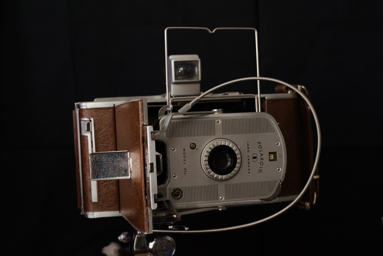 A late production Model 95B, modified to use 3000-speed film, mounted a tripod on the side mount with remote shutter release. attached.&nbsp;Photo: Trey Takahashi