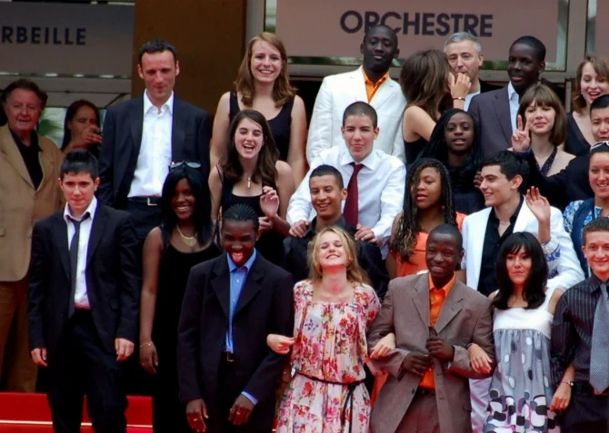 Cast of Entre le murs (2008) at the Cannes film festival in 2008. Photo: Georges Biard