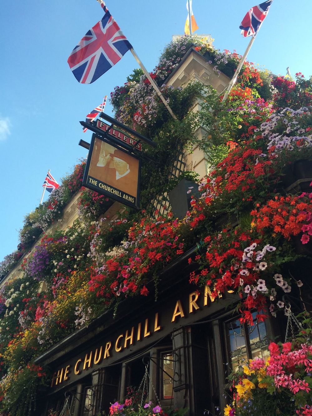  A contemporary capture - The Churchill Arms pub, situated near Notting Hill. Takes two hours to water all the plants inside &amp; out of the place.&nbsp;  Photo by Celene Barrera 