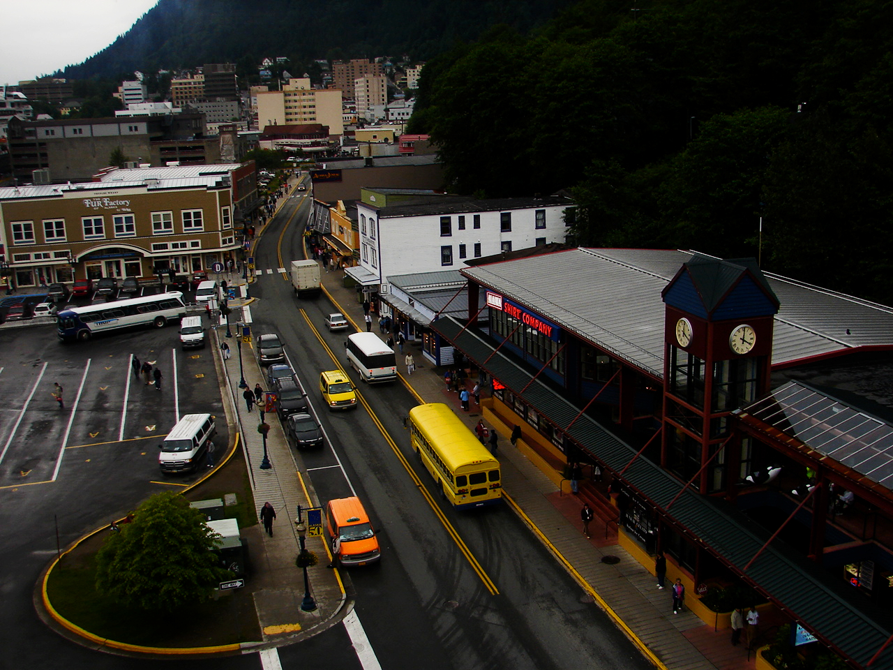 The main stretch of road connecting the port with the central parts of town. The 'tourist' downtown. Photo: Trey Takahashi