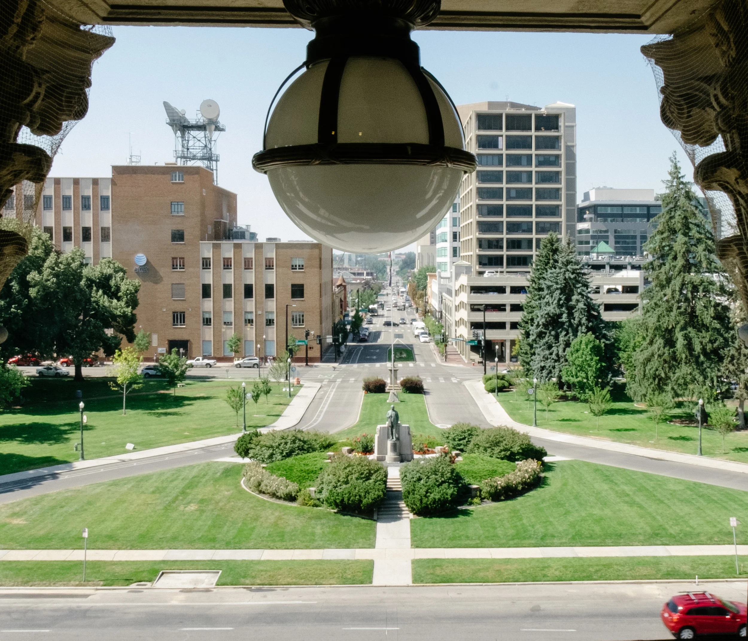 Downtown Boise from the top of the Capitol building.