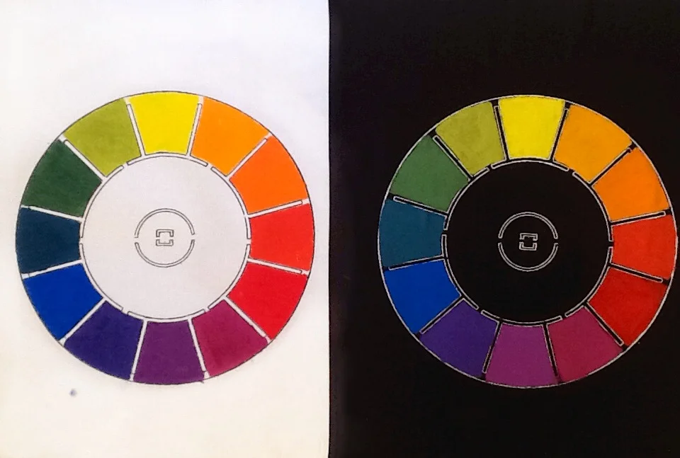 Top two are translucent on white fabric and opaque on black