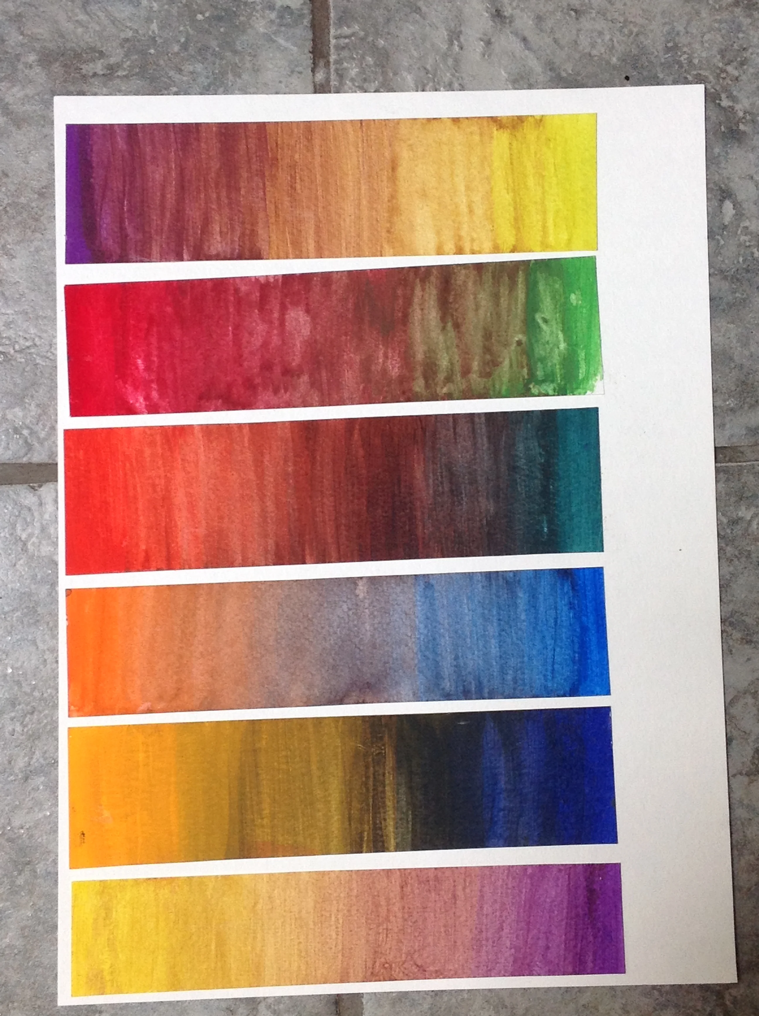 Painting compliments into each other