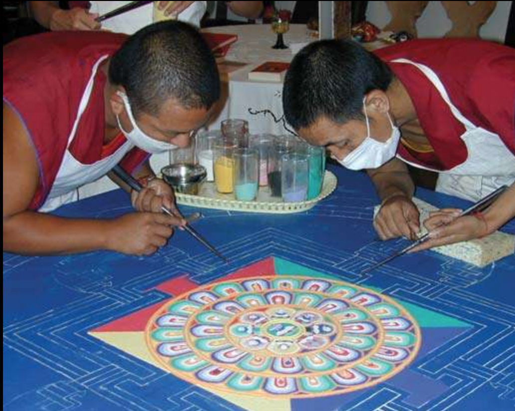 6. Monks creating a Sand mandala.png