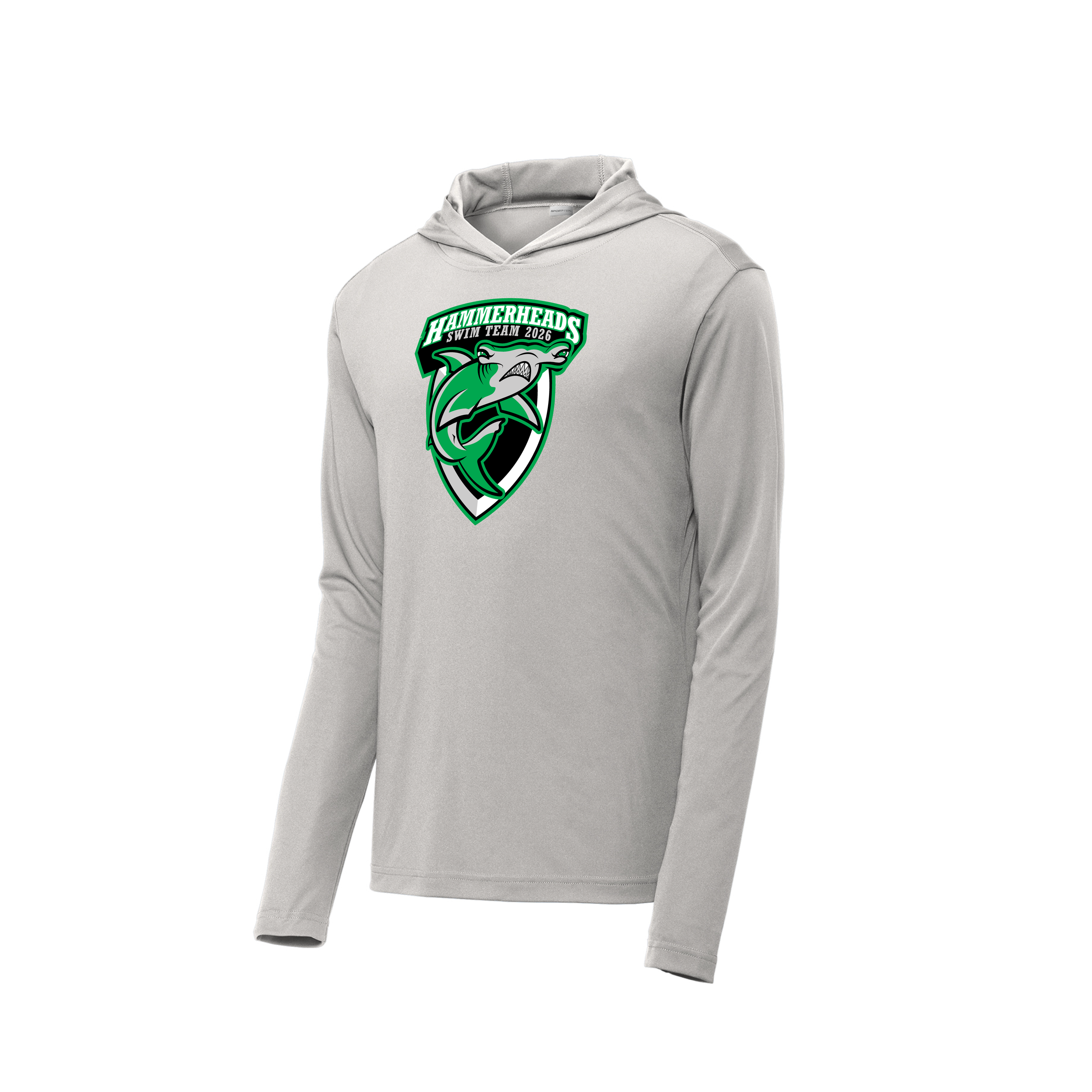 2026 OFFICIAL HAMMERHEAD SWIM TEAM - YOUTH/ADULT - PERFORMANCE HOODED PULLOVER