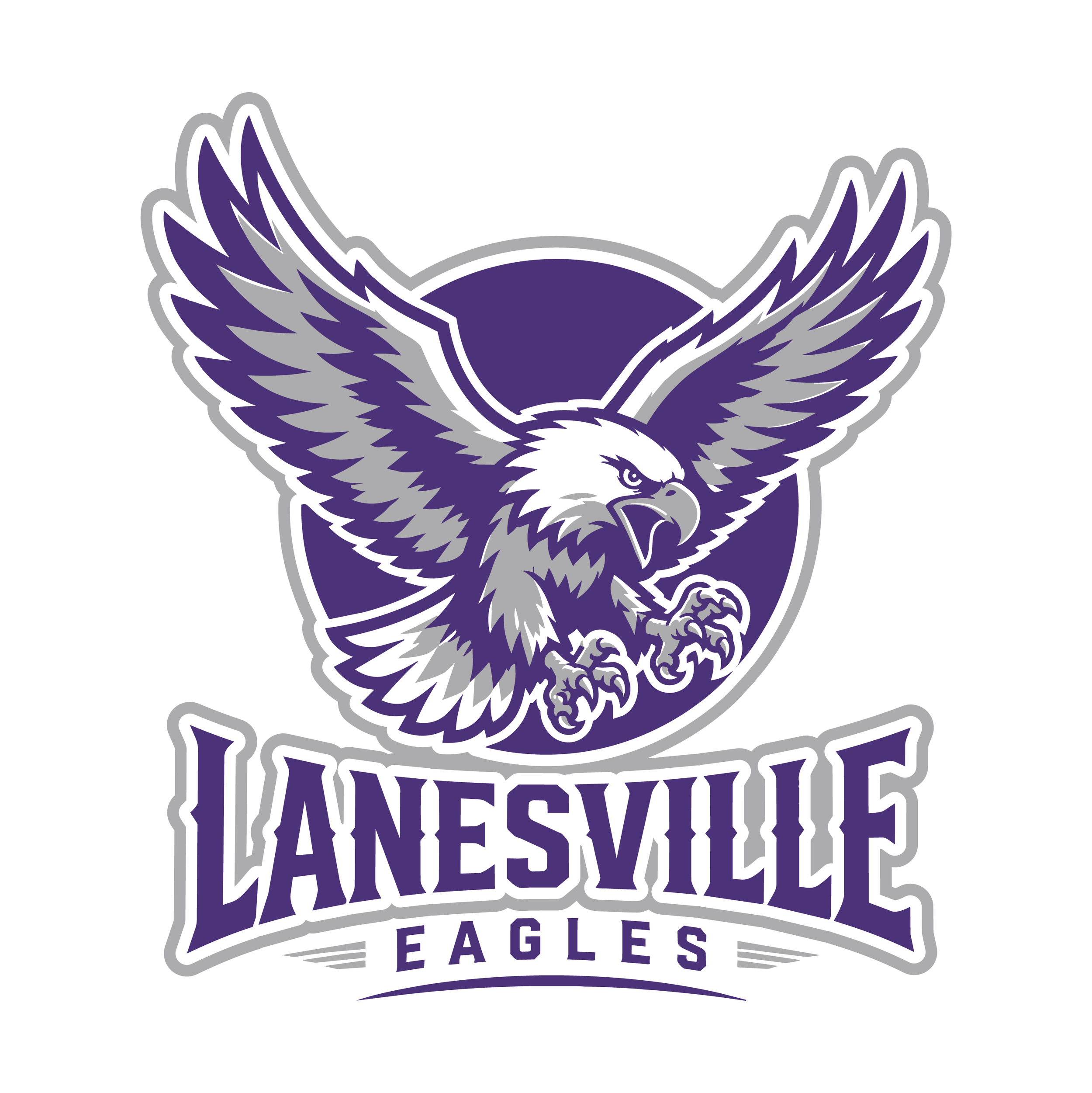 Lanesvile Eagles Logo on White.png