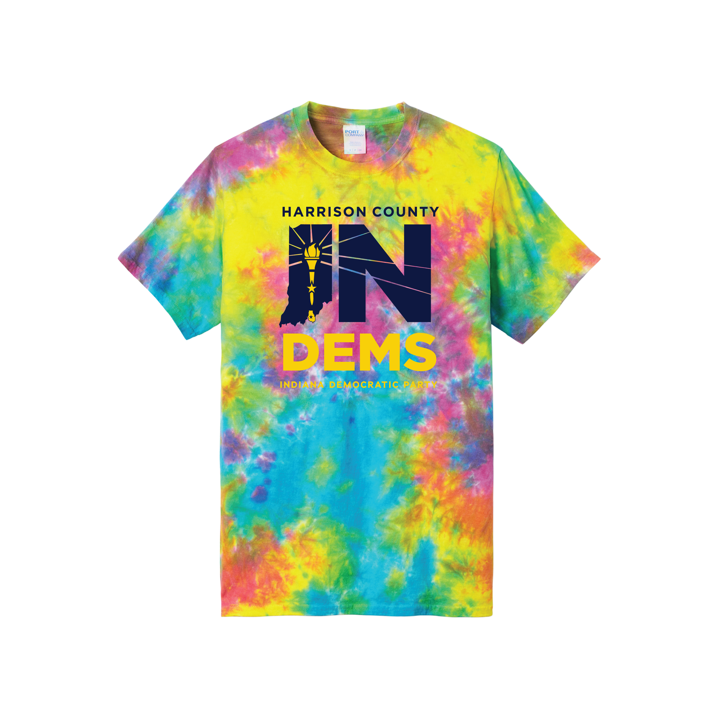 HARRISON COUNTY IN DEMS TEE (TIE-DYE)