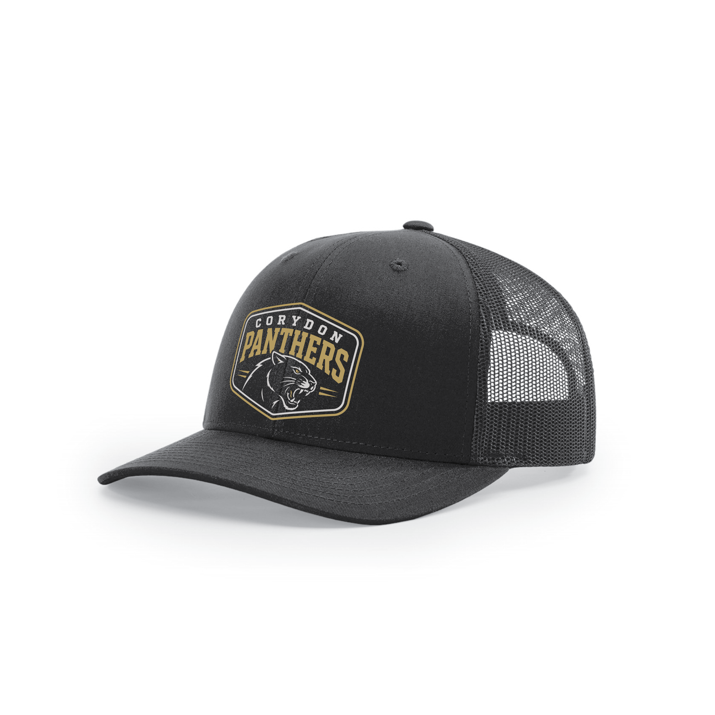 EMBROIDERED CORYDON PANTHERS TRUCKER CAP